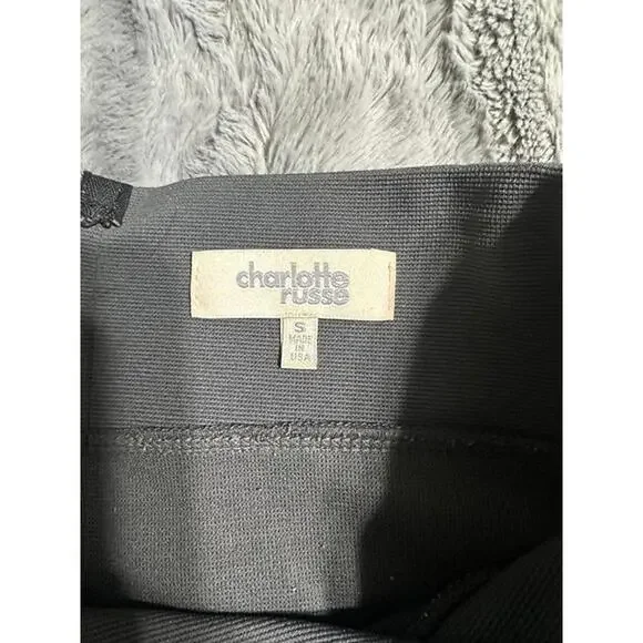 Charlotte Russe Gray Bandage Mini Skirt – Size Small - Picture 2 of 2